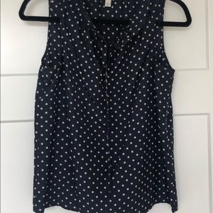 J.CREW 100% silk sleeveless blouse
